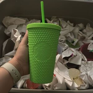 Starbucks Neon Green Grande Studded Tumbler